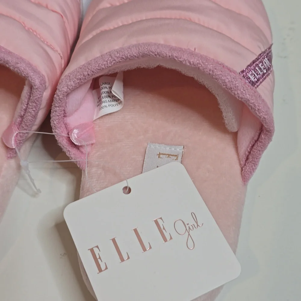 ELLE Girls Light Pink Slipper XL 2.5